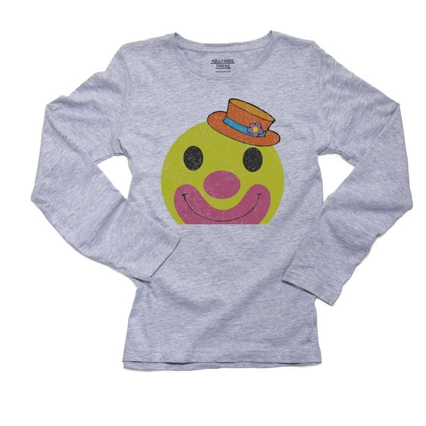 Metallic Smiley Lightning Bolt Cropped Crew